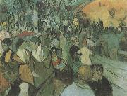 Spectators in the Arena at Arles (nn04) Vincent Van Gogh